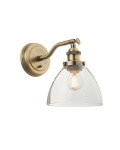 Endon Lighting - Hansen - 77273 - Antique Brass Clear Glass Spotlight