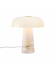 Nordlux - Glossy - 2520015057 - Pink Jade White Glass Table Lamp