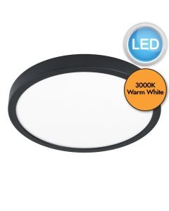 Eglo Lighting - Fueva 5 - 99264 - LED Black White Flush Ceiling Light