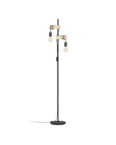 Eglo Lighting - Townshend - 32919 - Black Wood 2 Light Floor Lamp