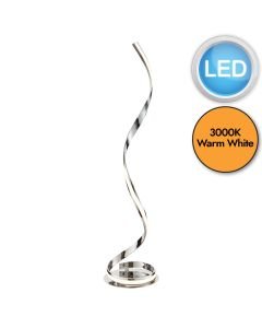 Endon Lighting - Aria - 76395 - LED Chrome White Floor Lamp