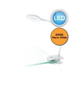 Eglo Lighting - Cabado - 97077 - LED White Touch Task Clamp Lamp