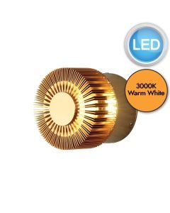 Konstsmide - Monza - 7900-800 - LED Brass IP54 Outdoor Wall Washer Light