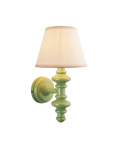 Endon Lighting - Carnaby & Ivy 20cm - 114468 - Green Vintage White Wall Light