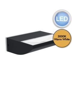 Eglo Lighting - Sorronaro - 99578 - LED Black Clear Outdoor Wall Washer Light