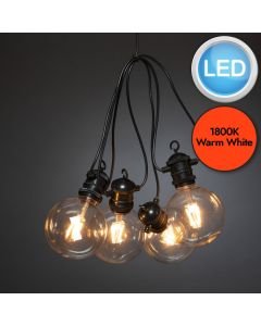 Konstsmide - Festoon LED light set 10 amber replaceable bulb - 2393-800EE
