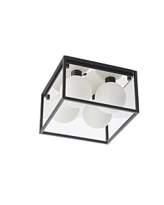 Bale - Matt Black Bathroom Ceiling Light