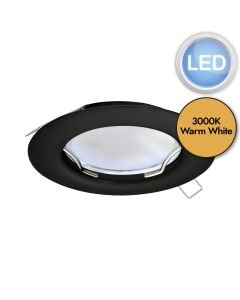Eglo Lighting - Peneto - 900753 - LED Black Recessed Ceiling Downlight