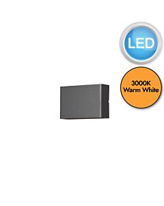 Konstsmide - Chieri - 7865-370 - LED Anthracite 8 Light IP54 Outdoor Wall Washer Light