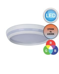 Lutec Connect - Cepa - 8402901446 - LED White Opal Flush Ceiling Light