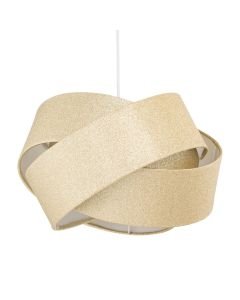 Gold Glitter Twist Easy Fit Pendant Shade