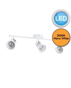Eglo Lighting - Seras 1 - 98395 - LED White 3 Light Ceiling Spotlight