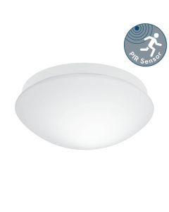 Eglo Lighting - Bari-M - 97531 - White Glass IP44 Bathroom Ceiling Flush Light