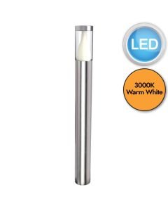 Lutec - Virgo - 7008201001 - LED Stainless Steel Clear IP44 Outdoor Post Light