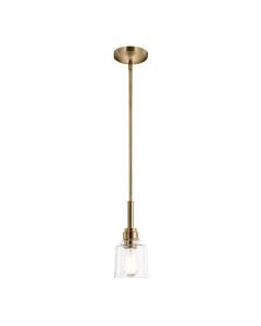 Kichler Lighting - Aivian - KL-AIVIAN-P-WBR - Brass Clear Glass Ceiling Pendant Light