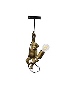Norman - Black and Gold Monkey Pendant