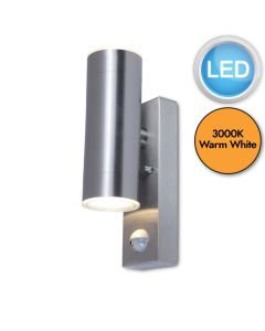 Grange - Stainless Steel LED Outdoor Up Down Motion Sensor Wall Light