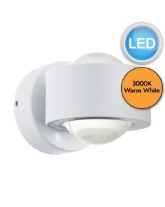Eglo Lighting - Ono 2 - 96048 - LED White Clear 2 Light Wall Washer Light