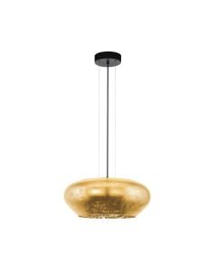 Eglo Lighting - Priorat - 39595 - Black Gold Tinted Glass 3 Light Ceiling Pendant Light
