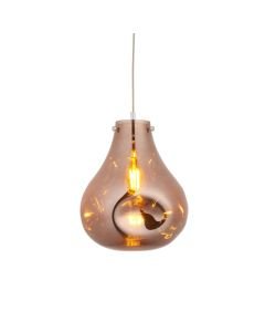 Hanson - Chrome Copper Glass Ceiling Pendant Light