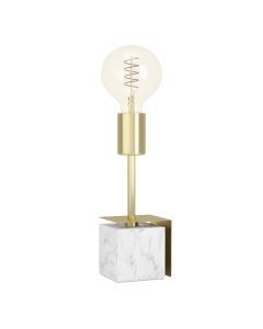 Eglo Lighting - Carmita - 390169 - Brushed Brass White Stone Table Lamp
