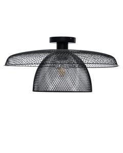 Cassidy - Black Metal Wire Tiered Flush Ceiling Light