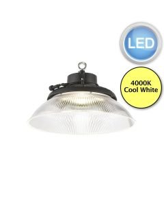 Saxby Lighting - Helios - 106733 & 106740 - LED Black Clear IP66 Ceiling Pendant Light