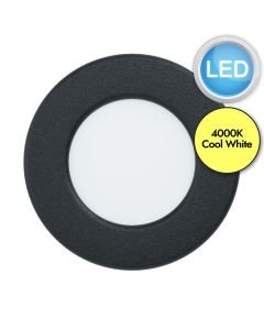 Eglo Lighting - Fueva 5 - 99213 - LED Black White IP44 Bathroom Recessed Ceiling Downlight