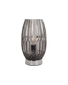 Facet - Chrome with Smoke Faceted Glass Table Lamp