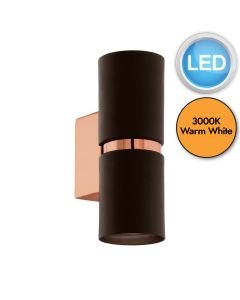Eglo Lighting - Passa - 95371 - LED Brown Copper 2 Light Wall Washer Light