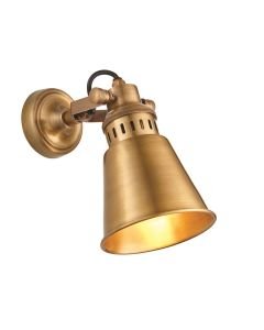 Endon Lighting - Elms - 73104 - Antique Solid Brass Spotlight