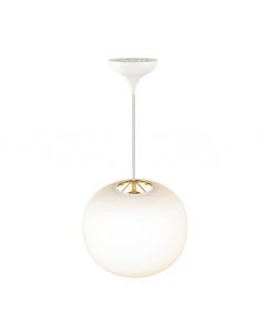 Nordlux - Navone - 2220433001 - White Brushed Brass Opal Glass Ceiling Pendant Light