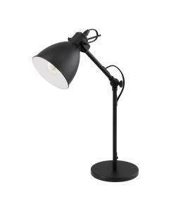 Eglo Lighting - Priddy - 49469 - Black White Task Table Lamp