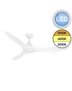 Eglo Lighting - Portsea - 35112 - LED Matt White Milky Ceiling Fan