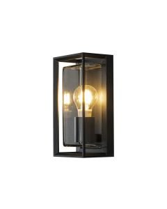 Konstsmide - Brindisi - 7874-750 - Black IP54 Outdoor Half Lantern Wall Light