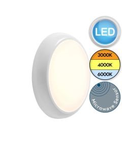 Saxby Lighting - HeroPRO Mini - 103936 - LED White Opal IP65 Outdoor Sensor Bulkhead Light