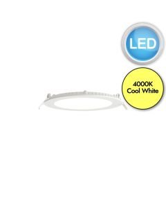 Saxby Lighting - SirioDISC - 73719 - LED White Frosted IP44 12w 4000k 174mm Dia Recessed Ceiling Downlight