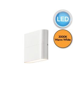 Konstsmide - Chieri - 7972-250 - LED White 2 Light IP54 Outdoor Wall Washer Light