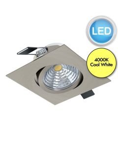 Eglo Lighting - Saliceto - 98308 - LED Satin Nickel Recessed Ceiling Downlight