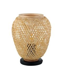 Eglo Lighting - Dembleby - 43263 - Black Natural Wood Table Lamp