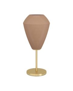 Eglo Lighting - Caprarola - 900814 - Brushed Brass Frosted Glass Table Lamp With Shade