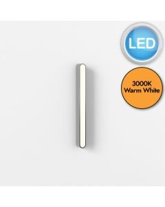 Astro Lighting - Atticus - 1440001 - LED Chrome Frosted IP44 600 3000k Bathroom Strip Wall Light