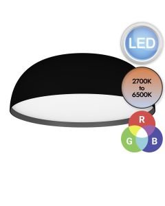 Eglo Lighting - Tollos-Z - 900406 - LED Black White 3 Light Flush Ceiling Light