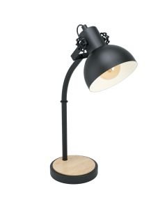 Eglo Lighting - Lubenham - 43165 - Black Wood Task Table Lamp