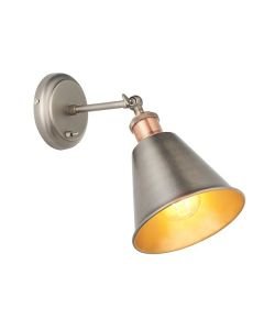 Endon Lighting - Hal - 92866 - Antique Pewter Aged Copper Spotlight