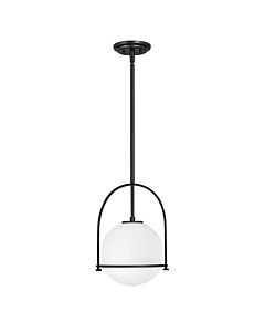 Quintiesse - Somerset - QN-SOMERSET-P-O-BK - Black Opal Glass Ceiling Pendant Light