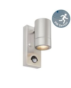 Saxby Lighting - Atlantis - 75429 - Marine Grade Stainless Steel Clear Glass IP44 Outdoor Sensor Wall Light