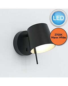 Astro Lighting - Miura - 1444001 & 5018052 - LED Black Reading Wall Light