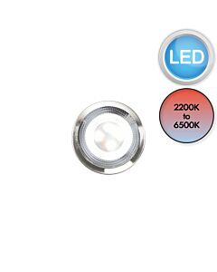Nordlux - Don Smart Color - 2110900155 - LED Brushed Nickel IP65 Bathroom Recessed Ceiling Downlight