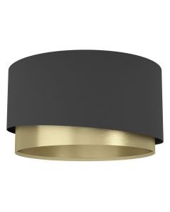 Eglo Lighting - Manderline - 39924 - Black Brass Flush Ceiling Light